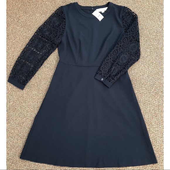 Loft | Lace Sleeve Dress - Picture 3 of 4